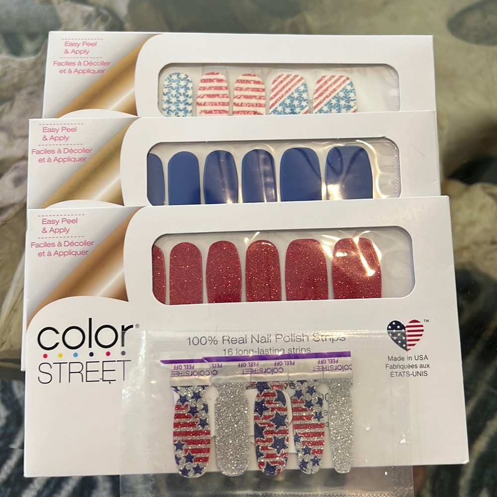 Color Street July 4th patriotic Memorial Day Veterans Day Americana flag bundle